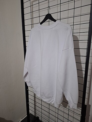 Diğer Ön Baskılı İçi Pamuklu Sweatshirt XL Beden
