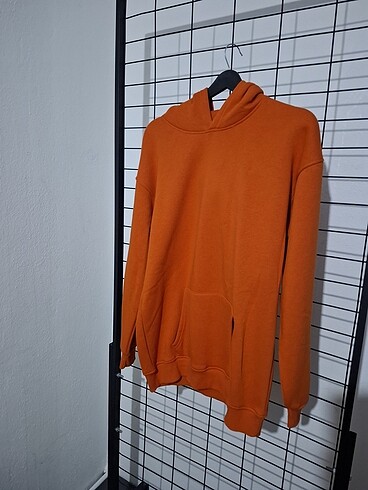 3 İplik Polarlı A kalite Kapşonlu Sweatshirt M Beden