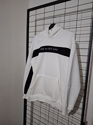 3 İplik Polarlı A kalite Kapşonlu Sweatshirt L Beden