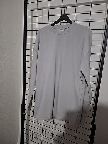Premium İçi Polarlı Düz Gri Sweatshirt XL Beden Unisex ürün