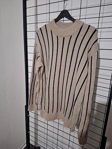 Diğer Kazak / Triko Çizgili Uzun Kollu XxL beden Unisex Ürün