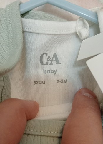 Yeşil Uzun Kollu Bebek Tulum - Görsel 2