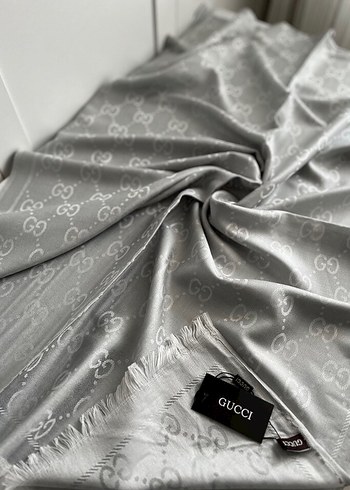 Kaşmir ipek Gucci Şal gümüş