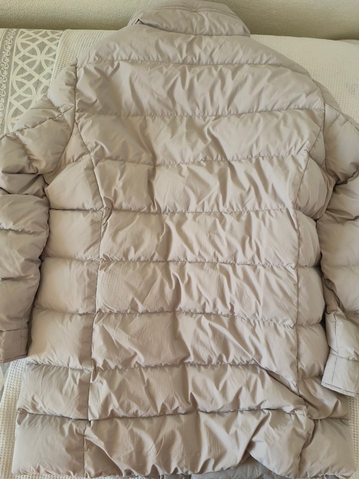 Düğmeli Beyaz Kadın Kışlık Mont lufian kadın mont - Görsel 5