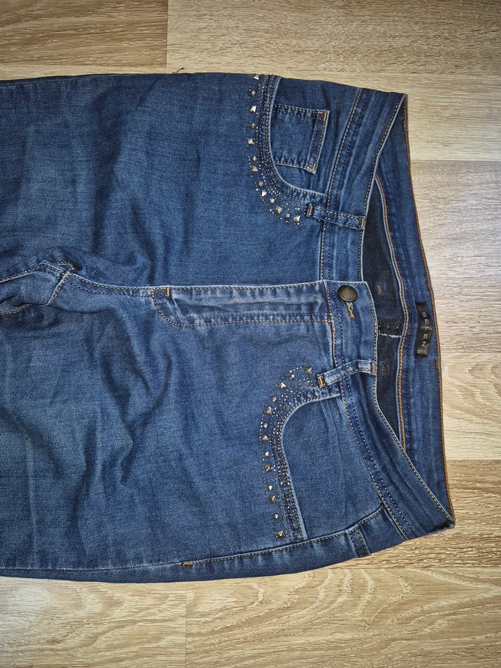 taslama kadın ıspanyol paca pantolın true religion miss me - Görsel 2