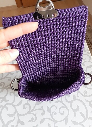 Beden makrome telefon çantası
