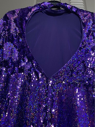 Bershka payetli mini elbise - Görsel 5