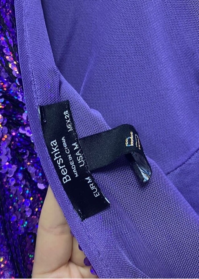 Bershka payetli mini elbise - Görsel 4