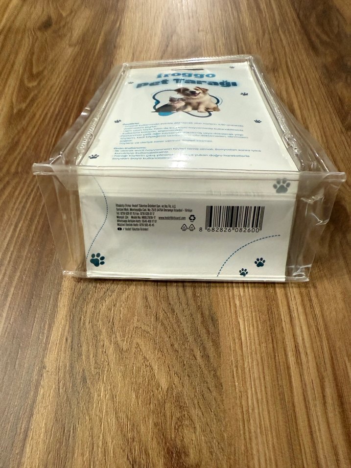 Froggo Sarı Gri Kedi Köpek Tüy Toplama Fırçası - Görsel 5