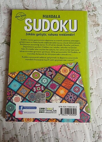 MANDALA SUDOKU KİTABİ ORTA SEVİYE - Görsel 2