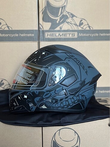 JK ÇENE AÇILIR KASK SIFIR KAPALI KUTU GÜNEŞ GÖZLÜKLÜ TÜM BEDENLE - Görsel 3