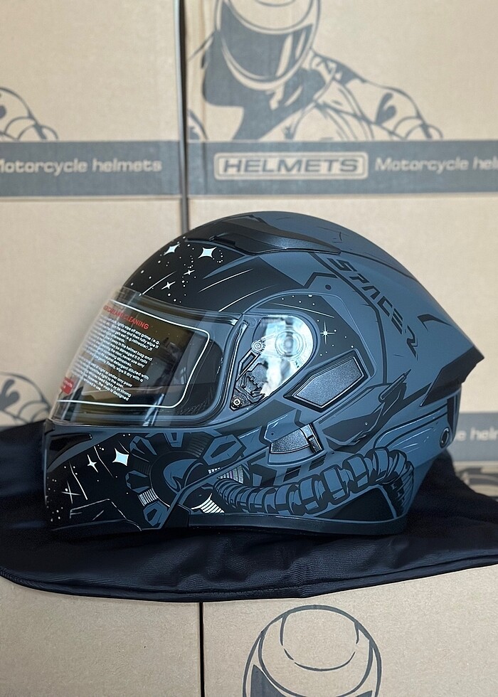 JK ÇENE AÇILIR KASK SIFIR KAPALI KUTU GÜNEŞ GÖZLÜKLÜ TÜM BEDENLE - Görsel 3