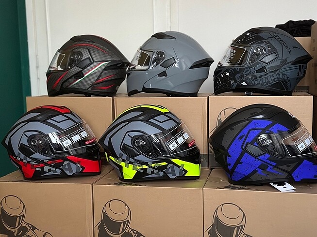 JK ÇENE AÇILIR KASK SIFIR KAPALI KUTU GÜNEŞ GÖZLÜKLÜ TÜM BEDENLE - Görsel 6