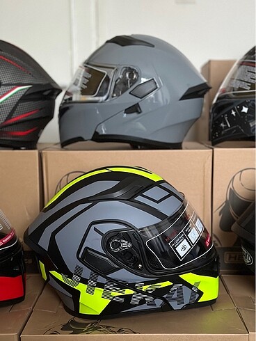 JK ÇENE AÇILIR KASK SIFIR KAPALI KUTU GÜNEŞ GÖZLÜKLÜ TÜM BEDENLE - Görsel 10