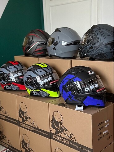 JK ÇENE AÇILIR KASK SIFIR KAPALI KUTU GÜNEŞ GÖZLÜKLÜ TÜM BEDENLE - Görsel 8