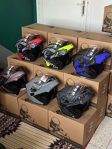 JK ÇENE AÇILIR KASK SIFIR KAPALI KUTU GÜNEŞ GÖZLÜKLÜ TÜM BEDENLE - Görsel 14