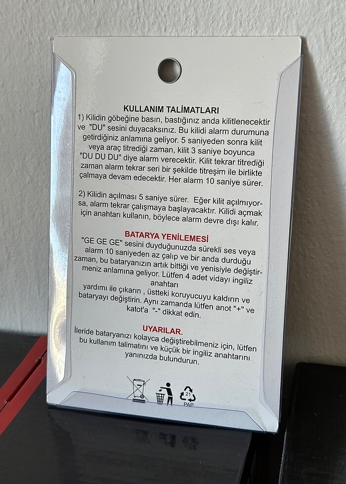 SIFIR ALARMLI DİSK KİLİDİ - Görsel 2