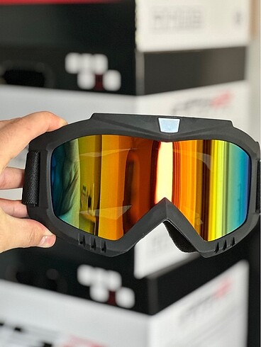 SIFIR PAKETLİ KAYAK GÖZLÜĞÜ STANDART BEDEN AYARLI KOYU CAM - Görsel 6