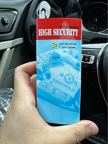 SIFIR ZİNCİR KİLİT 1.2metre 6milim kalınlık - Görsel 5