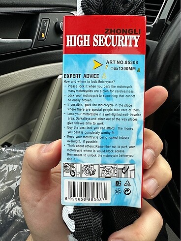 SIFIR ZİNCİR KİLİT 1.2metre 6milim kalınlık - Görsel 6