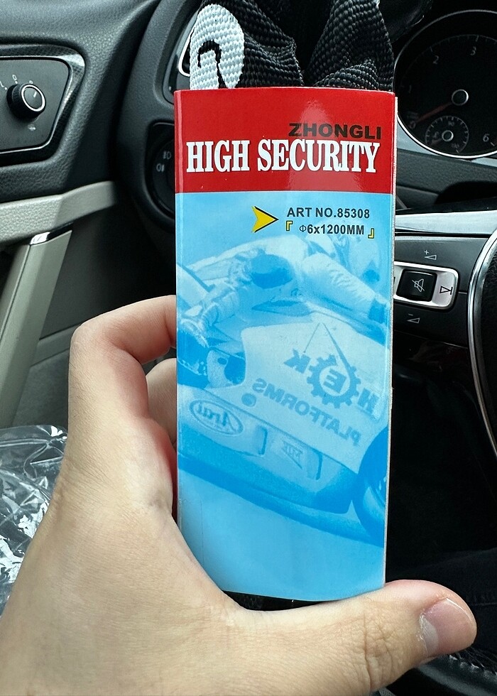 SIFIR ZİNCİR KİLİT 1.2metre 6milim kalınlık - Görsel 5