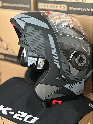 SIFIR JK ÇENE AÇILIR KASK  M L XL BEDENLER - Görsel 7