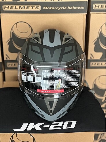 SIFIR JK ÇENE AÇILIR KASK  M L XL BEDENLER - Görsel 6