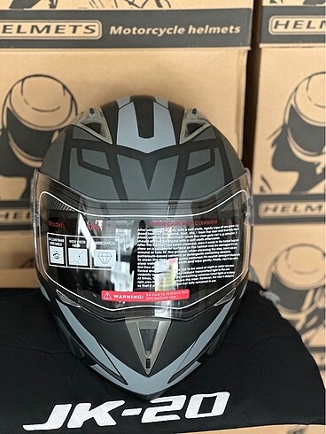 SIFIR JK ÇENE AÇILIR KASK  M L XL BEDENLER - Görsel 5