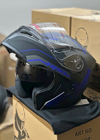 Jk902 MOTOSİKLET KASKI ÇENE AÇILIR GÜNEŞ GÖZLÜKLÜ / SIFIR ÜRÜN - Görsel 2