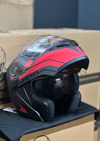 Jk902 ÇENE AÇILIR MOTOSİKLET KASKI GÜNEŞ GÖZLÜKLÜ MOTOR KASK - Görsel 4