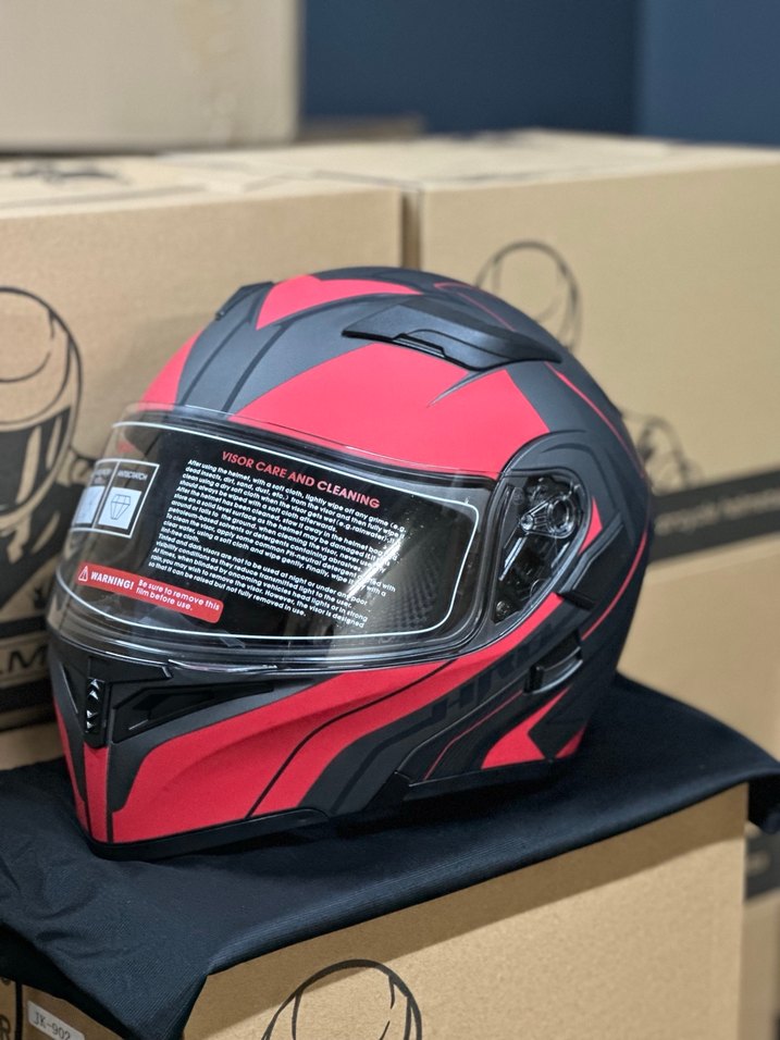 Jk902 ÇENE AÇILIR MOTOSİKLET KASKI GÜNEŞ GÖZLÜKLÜ MOTOR KASK - Görsel 3