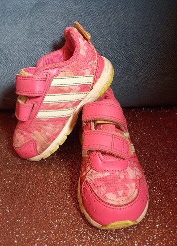 21 Beden pembe Renk Adidas kız bebek ayakkabı