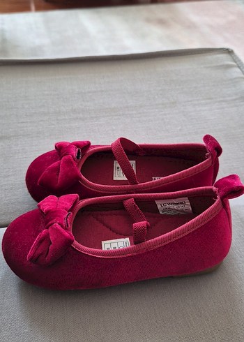 Kız Çocuk Kırmızı Fiyonk Detaylı Babet - Görsel 2