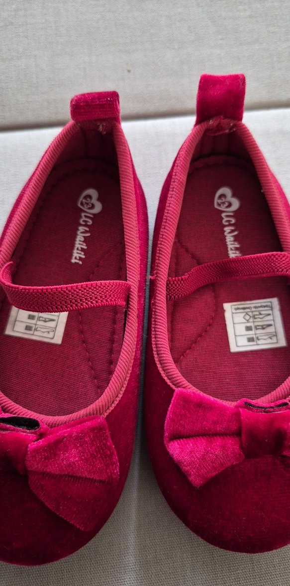 Kız Çocuk Kırmızı Fiyonk Detaylı Babet - Görsel 5