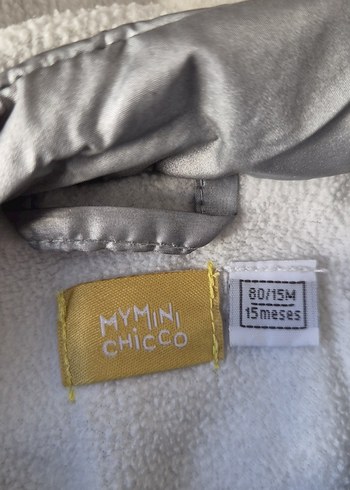 Chicco marka Gri Kürklü Kız Çocuk Montu - Görsel 3