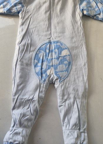 Mothercare Mavi Düğmeli Bebek Tulum - Görsel 6