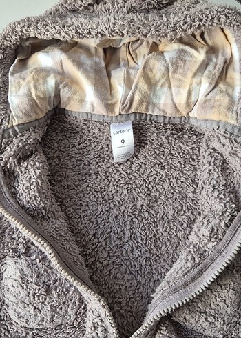 Carters Kapüşonlu Çocuk Peluş Mont - Görsel 3