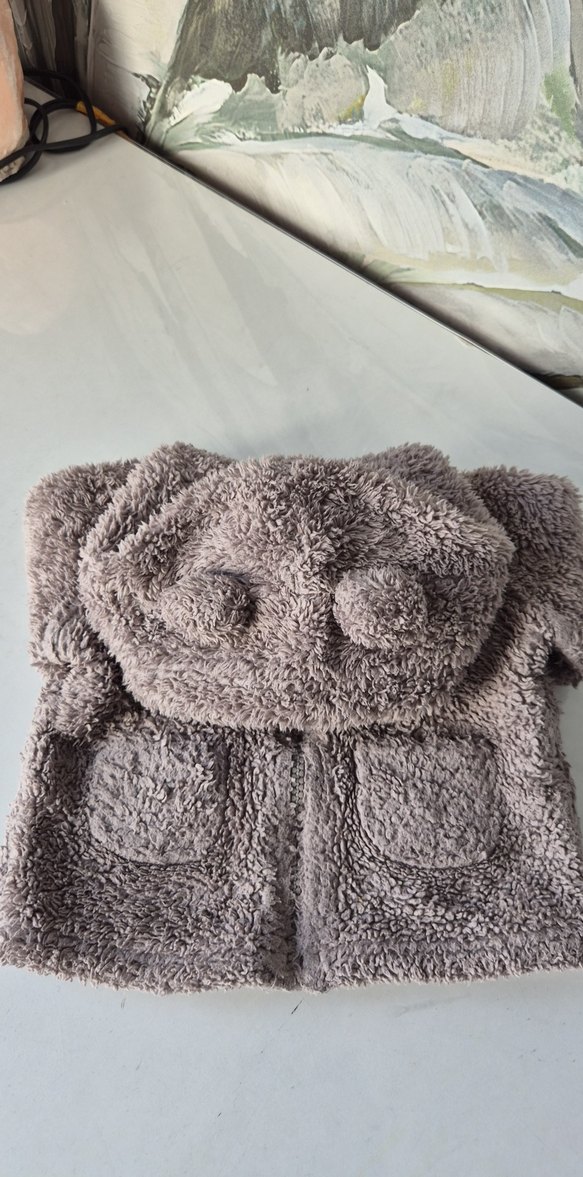 Carters Kapüşonlu Çocuk Peluş Mont - Görsel 5