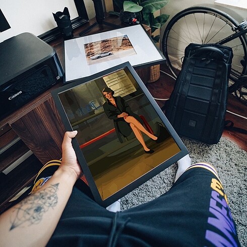 Fleabag it II Pass Lonely Tablo Tasarımı - Görsel 3