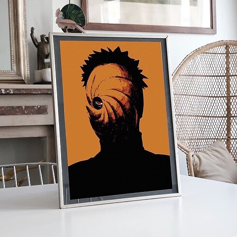 Naruto Obito Uchiha Maskesi Tasarımı