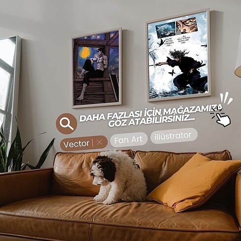 Berserk Guts Van Gogh Yıldızlı Gece - Görsel 5