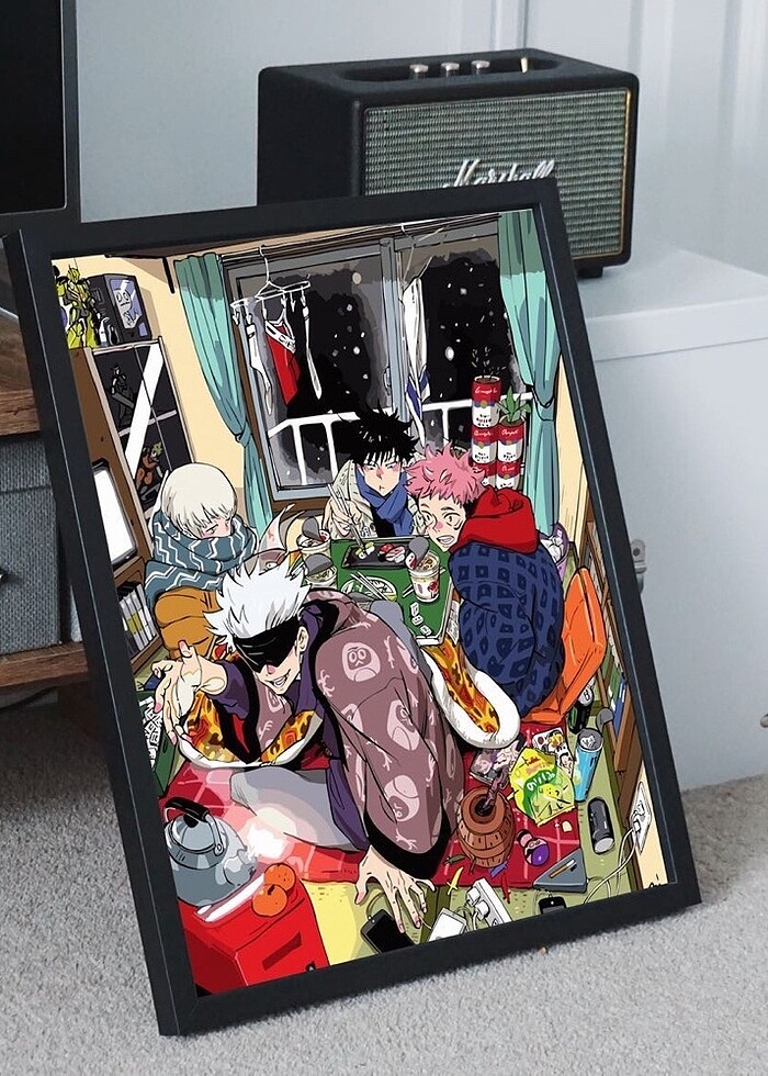 Jujutsu Kaisen Anime Fan Art Tablo - Görsel 2