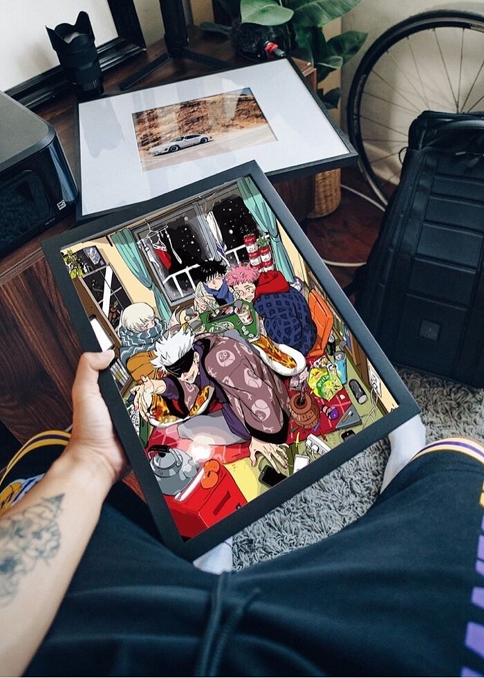 Jujutsu Kaisen Anime Fan Art Tablo - Görsel 3