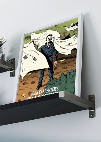 Retro Halloween İllüstrator Film Posteri - Görsel 4