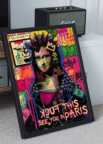 Pop Art Mona Lisa Tablo Tasarımı - Görsel 2