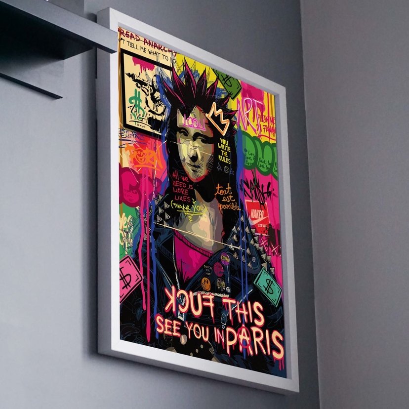 Pop Art Mona Lisa Tablo Tasarımı - Görsel 5