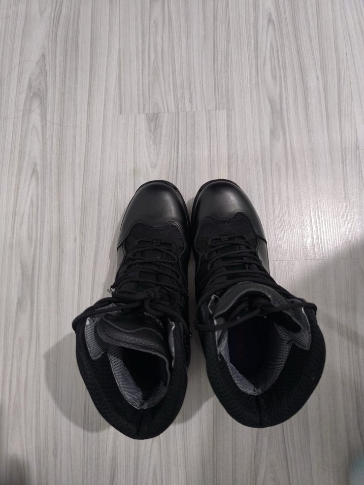 Siyah Bağcıklı Erkek Biker Botları - Görsel 4