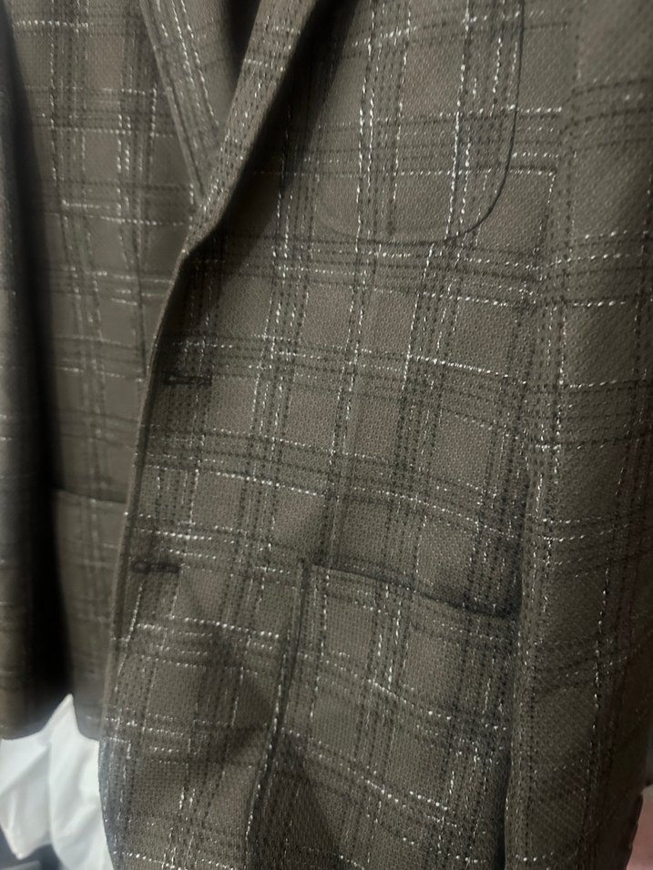 Düğmeli Kahverengi Erkek Takım Elbise Ceket - Görsel 2