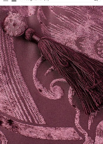 Bordo Nakışlı Yatak Örtüsü Seti - Görsel 2