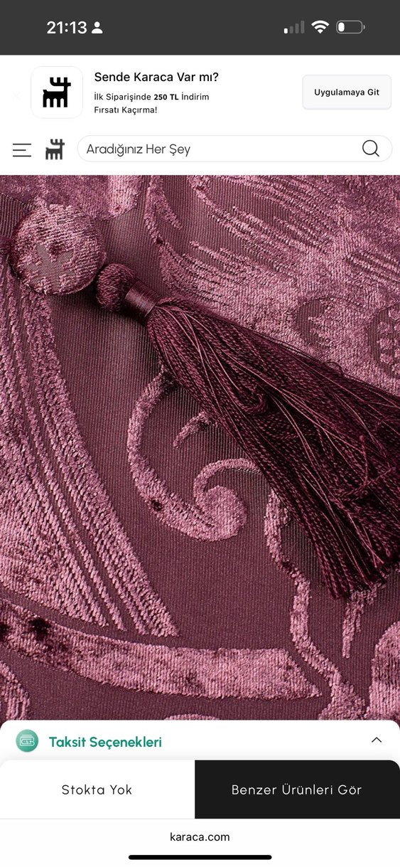 Bordo Nakışlı Yatak Örtüsü Seti - Görsel 2